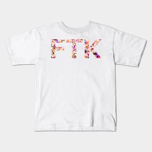 Dark Floral FTK Kids T-Shirt